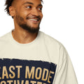 Thanksgiving ‘Feast Mode Activated’  Men's Heavy Oversized Tee– Fun Muscle Chicken Design  T-Shirt
